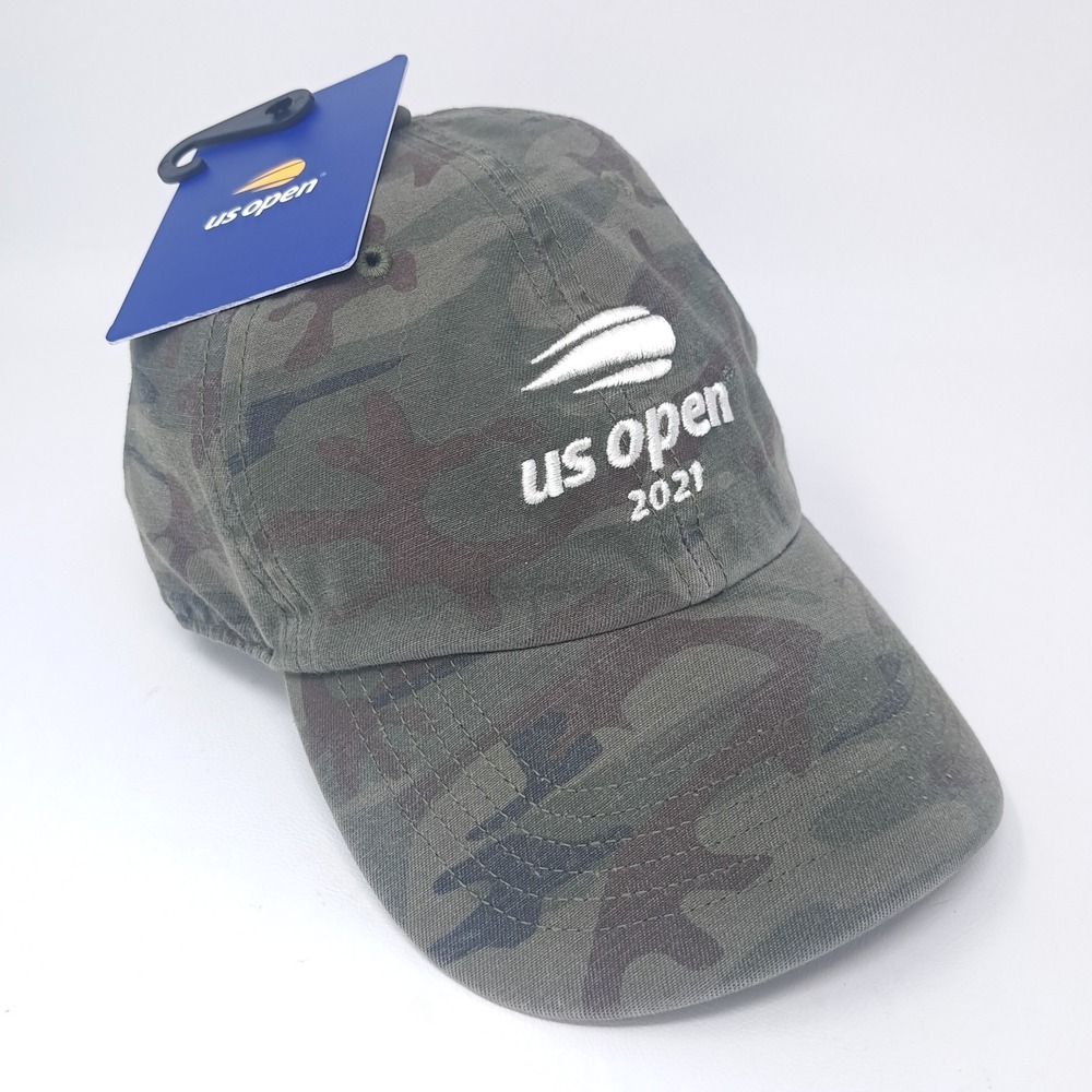 🔥US Open Hat Cap Strap Back  One Size Camo 47 Tennis 2021 Embroidered